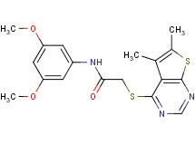 N-(3,5-dimethoxyphenyl)-2-[(5,6-dimethylthieno[2,3-d]pyrimidin-4-yl)thio]acetamide