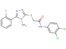 2-{[4-amino-5-(2-fluorophenyl)-4H-1,2,4-triazol-3-yl]thio}-N-(3,4-dichlorophenyl)acetamide