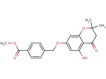 methyl 4-{[(5-hydroxy-2,2-dimethyl-4-oxo-3,4-dihydro-2H-chromen-7-yl)oxy]methyl}benzoate
