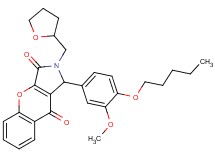 1-[3-methoxy-4-(pentyloxy)phenyl]-2-(tetrahydro-2-furanylmethyl)-1,2-dihydrochromeno[2,3-c]pyrrole-3,9-dione