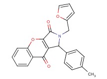 2-(2-furylmethyl)-1-(4-methylphenyl)-1,2-dihydrochromeno[2,3-c]pyrrole-3,9-dione