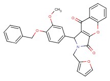 1-[4-(benzyloxy)-3-methoxyphenyl]-2-(2-furylmethyl)-1,2-dihydrochromeno[2,3-c]pyrrole-3,9-dione