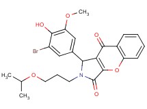 1-(3-bromo-4-hydroxy-5-methoxyphenyl)-2-(3-isopropoxypropyl)-1,2-dihydrochromeno[2,3-c]pyrrole-3,9-dione