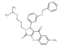 1-[3-(benzyloxy)phenyl]-2-(3-isopropoxypropyl)-7-methyl-1,2-dihydrochromeno[2,3-c]pyrrole-3,9-dione
