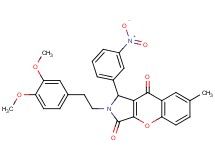 2-[2-(3,4-dimethoxyphenyl)ethyl]-7-methyl-1-(3-nitrophenyl)-1,2-dihydrochromeno[2,3-c]pyrrole-3,9-dione
