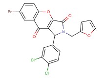 7-bromo-1-(3,4-dichlorophenyl)-2-(2-furylmethyl)-1,2-dihydrochromeno[2,3-c]pyrrole-3,9-dione