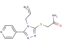 2-{[4-allyl-5-(4-pyridinyl)-4H-1,2,4-triazol-3-yl]thio}acetamide