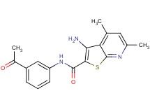 N-(3-acetylphenyl)-3-amino-4,6-dimethylthieno[2,3-b]pyridine-2-carboxamide