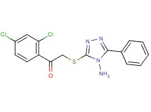 2-[(4-amino-5-phenyl-4H-1,2,4-triazol-3-yl)thio]-1-(2,4-dichlorophenyl)ethanone