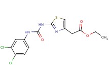 ethyl [2-({[(3,4-dichlorophenyl)amino]carbonyl}amino)-1,3-thiazol-4-yl]acetate