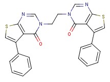 3,3'-(1,2-ethanediyl)bis(5-phenylthieno[2,3-d]pyrimidin-4(3H)-one)