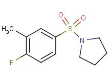 1-[(4-fluoro-3-methylphenyl)sulfonyl]pyrrolidine