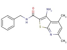 3-amino-N-benzyl-4,6-dimethylthieno[2,3-b]pyridine-2-carboxamide