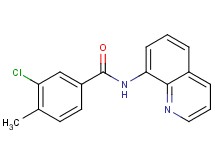 3-chloro-4-methyl-N-8-quinolinylbenzamide