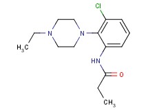 N-[3-chloro-2-(4-ethyl-1-piperazinyl)phenyl]propanamide