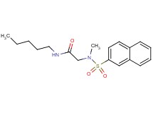 N~2~-methyl-N~2~-(2-naphthylsulfonyl)-N~1~-pentylglycinamide