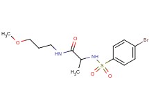 N~2~-[(4-bromophenyl)sulfonyl]-N~1~-(3-methoxypropyl)alaninamide