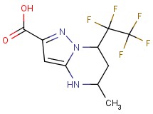 5-methyl-7-(pentafluoroethyl)-4,5,6,7-tetrahydropyrazolo[1,5-a]pyrimidine-2-carboxylic acid