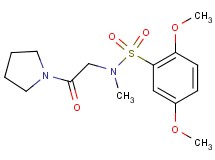2,5-dimethoxy-N-methyl-N-[2-oxo-2-(1-pyrrolidinyl)ethyl]benzenesulfonamide