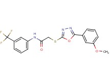 2-{[5-(3-methoxyphenyl)-1,3,4-oxadiazol-2-yl]thio}-N-[3-(trifluoromethyl)phenyl]acetamide