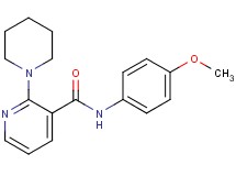 N-(4-methoxyphenyl)-2-(1-piperidinyl)nicotinamide