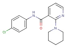 N-(4-chlorophenyl)-2-(1-piperidinyl)nicotinamide