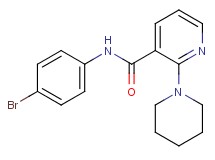 N-(4-bromophenyl)-2-(1-piperidinyl)nicotinamide