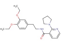 N-[2-(3,4-diethoxyphenyl)ethyl]-2-(1-pyrrolidinyl)nicotinamide