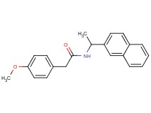 2-(4-methoxyphenyl)-N-[1-(2-naphthyl)ethyl]acetamide