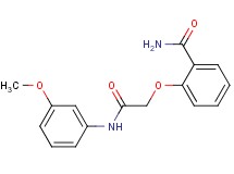2-{2-[(3-methoxyphenyl)amino]-2-oxoethoxy}benzamide