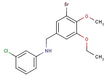 (3-bromo-5-ethoxy-4-methoxybenzyl)(3-chlorophenyl)amine