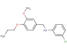 (3-chlorophenyl)(3-methoxy-4-propoxybenzyl)amine