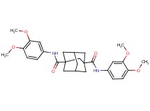 N,N'-bis(3,4-dimethoxyphenyl)-1,3-adamantanedicarboxamide