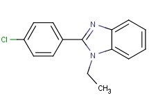 2-(4-chlorophenyl)-1-ethyl-1H-benzimidazole