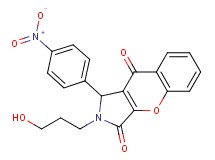 2-(3-hydroxypropyl)-1-(4-nitrophenyl)-1,2-dihydrochromeno[2,3-c]pyrrole-3,9-dione