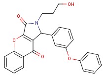 2-(3-hydroxypropyl)-1-(3-phenoxyphenyl)-1,2-dihydrochromeno[2,3-c]pyrrole-3,9-dione