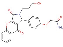 2-{4-[2-(3-hydroxypropyl)-3,9-dioxo-1,2,3,9-tetrahydrochromeno[2,3-c]pyrrol-1-yl]phenoxy}acetamide
