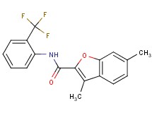 3,6-dimethyl-N-[2-(trifluoromethyl)phenyl]-1-benzofuran-2-carboxamide