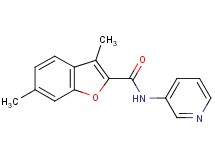 3,6-dimethyl-N-3-pyridinyl-1-benzofuran-2-carboxamide