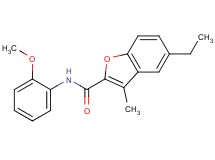 5-ethyl-N-(2-methoxyphenyl)-3-methyl-1-benzofuran-2-carboxamide