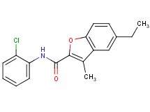 N-(2-chlorophenyl)-5-ethyl-3-methyl-1-benzofuran-2-carboxamide