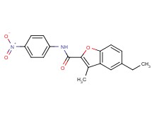 5-ethyl-3-methyl-N-(4-nitrophenyl)-1-benzofuran-2-carboxamide