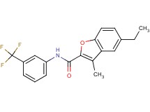 5-ethyl-3-methyl-N-[3-(trifluoromethyl)phenyl]-1-benzofuran-2-carboxamide