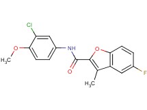 N-(3-chloro-4-methoxyphenyl)-5-fluoro-3-methyl-1-benzofuran-2-carboxamide