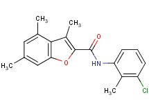 N-(3-chloro-2-methylphenyl)-3,4,6-trimethyl-1-benzofuran-2-carboxamide