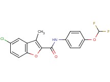 5-chloro-N-[4-(difluoromethoxy)phenyl]-3-methyl-1-benzofuran-2-carboxamide