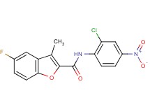 N-(2-chloro-4-nitrophenyl)-5-fluoro-3-methyl-1-benzofuran-2-carboxamide