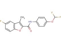 N-[4-(difluoromethoxy)phenyl]-5-fluoro-3-methyl-1-benzofuran-2-carboxamide