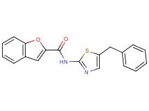 N-(5-benzyl-1,3-thiazol-2-yl)-1-benzofuran-2-carboxamide