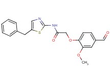 N-(5-benzyl-1,3-thiazol-2-yl)-2-(4-formyl-2-methoxyphenoxy)acetamide